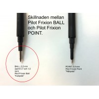 Korsordspenna Pilot Frixion Clicker 05 BLRT-FR5-R 0,5mm penna med raderbart/suddbart bläck Röd 1/fp