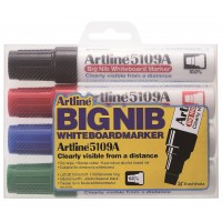 Whiteboardpennor Artline EK-5109A/4W Big Nib Skuren spets 4/fp Whiteboardpennor Artline EK-5109A/4W Big Nib Skuren spets 4/fp