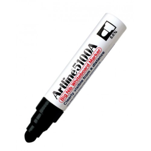 Whiteboardpenna Artline EK-5100A Big Nib Rund spets Svart 1/fp