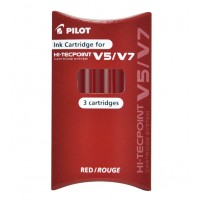 REFILL Patron Pilot BXS-IC-R-S3 Hi-Tecpoint V5/V7 refillable Röd 3/fp