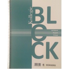 Kollegieblock A4, 70 blad linjerat 1/fp