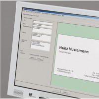 Visitkort Sigel DP746 200g 85x55mm Raka hörn Tonad blå 100st/fp