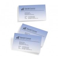 Visitkort Sigel DP746 200g 85x55mm Raka hörn Tonad blå 100st/fp