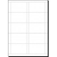Visitkort Sigel Mikro DP930, 185g, 85x55mm Raka hörn, Vit 600st