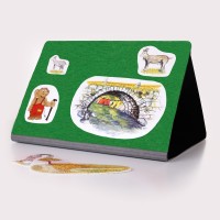 Flanotava, Flanellograftavla / magnetisk whiteboard portabel 44 x 36 cm