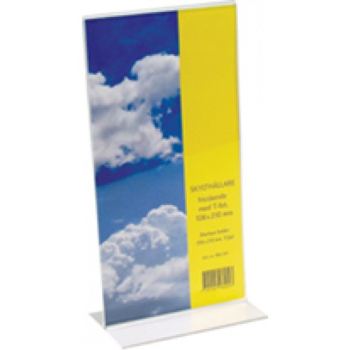 Informationsställ/Broschyrhållare E65 (1/3 A4) T-fot