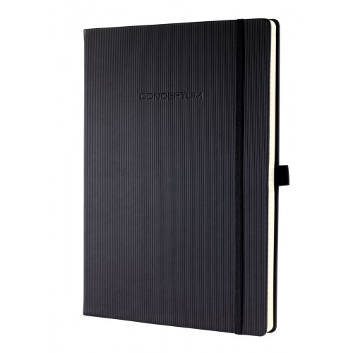 Anteckningsbok Conceptum Hardcover 21,3x29,5cm, Linjerad, Svart Anteckningsbok Conceptum Hardcover 21,3x29,5cm, Linjerad, Svart