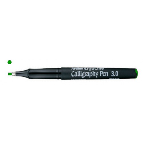 Kalligrafipenna Artline ErgoLine Calligraphy Pen 3,0mm Grön 1/fp