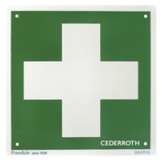 Första Hjälpen-skylt, Kors, dubbelsidig, Cederroth (1738)