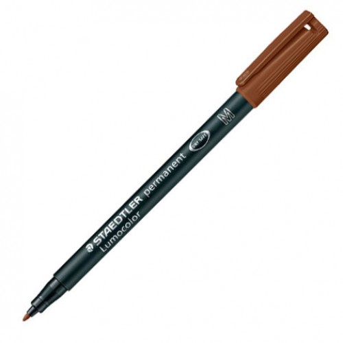 Märkpenna Staedtler Lumocolor permanent pen 317-7 Medium Brun