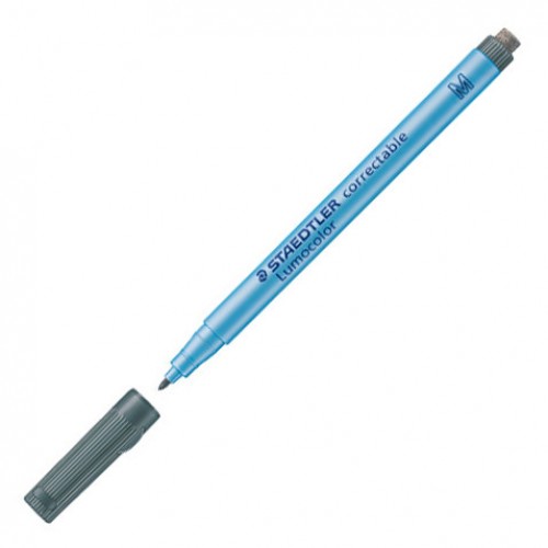 Märkpenna Staedtler Lumocolor correctable 305 M-9 Medium Svart Märkpenna Staedtler Lumocolor correctable 305 M-9 Medium Svart