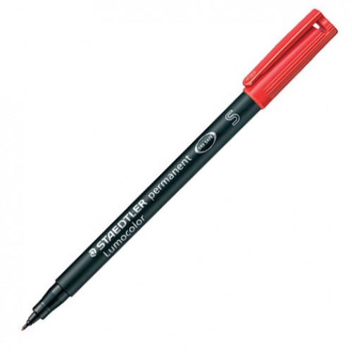 Märkpenna Staedtler Lumocolor permanent 313-2 Superfine Röd Märkpenna Staedtler Lumocolor permanent 313-2 Superfine Röd