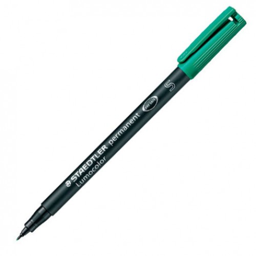 Märkpenna Staedtler Lumocolor permanent 313-5 Superfine Grön Märkpenna Staedtler Lumocolor permanent 313-5 Superfine Grön