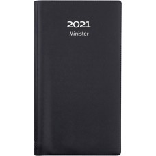 Fickkalender Burde Minister 3633 Svart plast