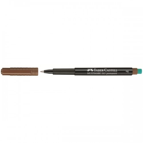 Märkpenna permanent Faber Multimark 1513 Fine Brun 1/fp Märkpenna permanent Faber Multimark 1513 Fine Brun 1/fp