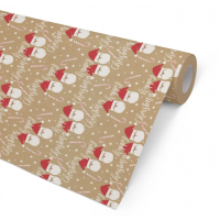 Julpapper/Julklappspapper 57cm x 154m, 80g, Juletid (jultomte), 7 kg, 154 m/rulle
