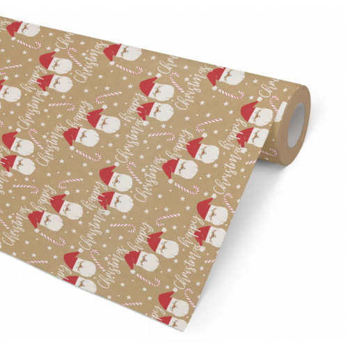 Julpapper/Julklappspapper 57cm x 154m, 80g, Juletid (jultomte), 7 kg, 154 m/rulle
