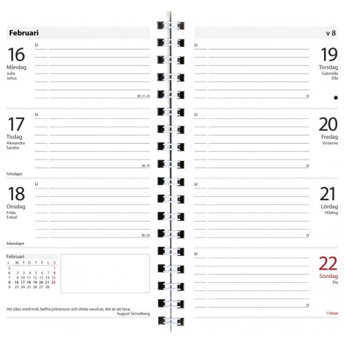 Tillbehör 45 Burde Planner 4503 Kalendersats Master