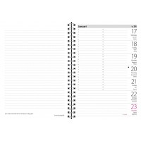 Liten Veckokalender Burde 5150 Eco Line Svart miljökartong