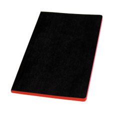 Vaxduksbok A5 72 blad Olinjerad Svart 10/fp