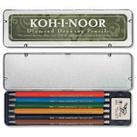 Stifthållare/Tryckpenna Koh-I-Noor Versatil 5217 (5217P) 2,0mm, 6 färger/fp + radergummi Stifthållare/Tryckpenna Koh-I-Noor Versatil 5217 (5217P) 2,0mm, 6 färger/fp + radergummi