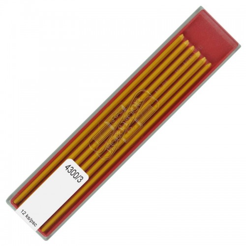 Ritstift/Färgstift Koh-I-Noor (4300/03) 2,0mm Gul, 12/fp