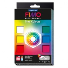 Set Fimo Professional modellera True Colours (8003 01), 6 färger