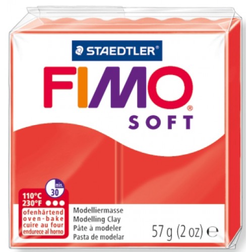 Fimo Soft modellera Indian Red (8020-24), 57g