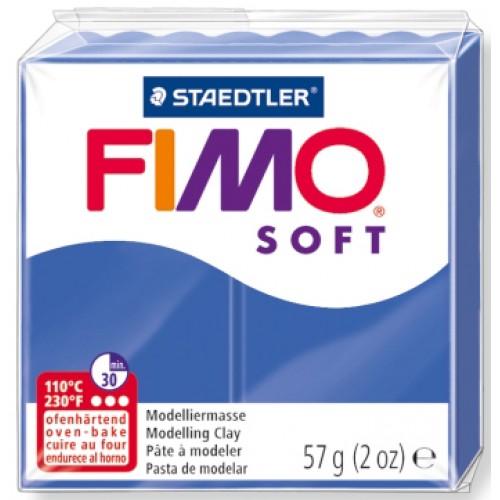 Fimo Soft modellera Brilliant Blue (8020-33), 57g
