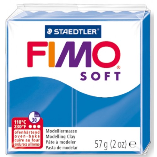 Fimo Soft modellera Pacific Blue (8020-37), 57g