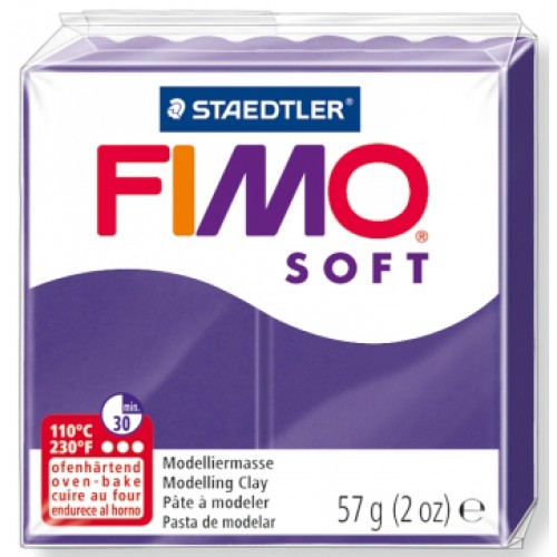 Fimo Soft modellera Plum (8020-63), 57g