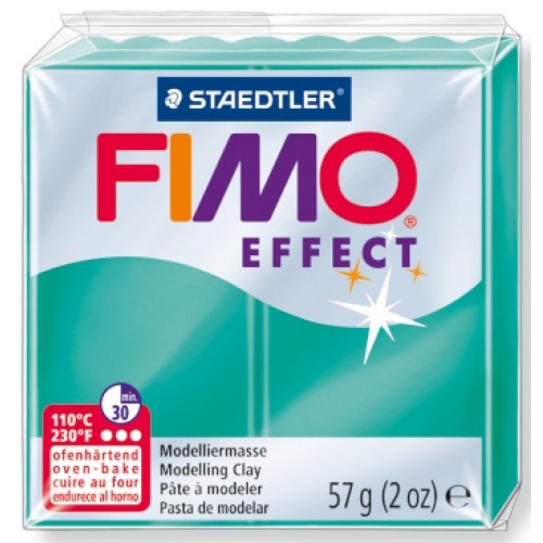 Fimo Effect modellera Translucent Green (8020-504), 57g
