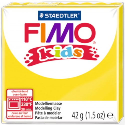 Fimo Kids modellera Yellow (8030-1), 42g Fimo Kids modellera Yellow (8030-1), 42g