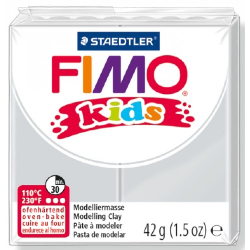 Fimo Kids modellera Light Grey (8030-80), 42g