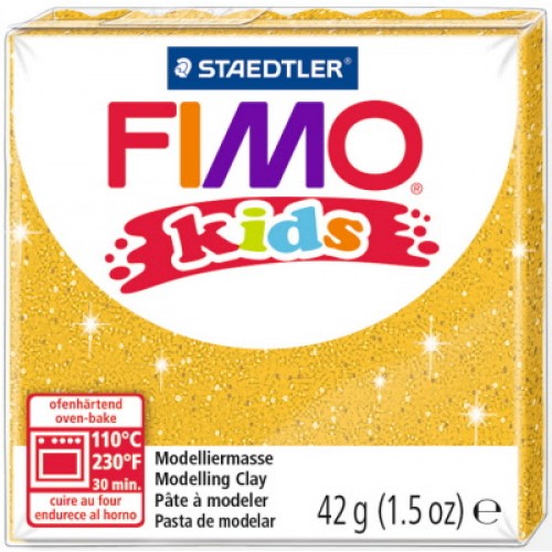Fimo Kids modellera Glitter Gold (8030-112), 42g