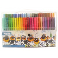 Fiberspetspennor/Tuschpennor Milan, 50 färger/fp