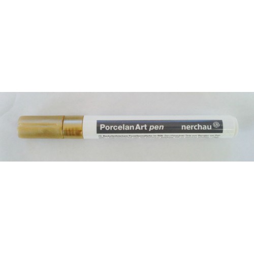Porslinsmålningspenna Nerchau Porcelan Art pen Guld
