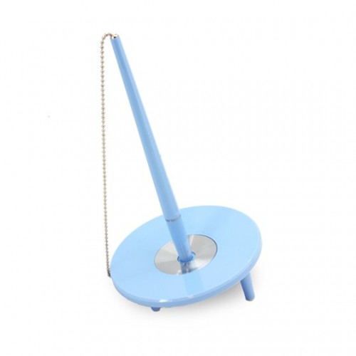 Kulspetspenna med ställ Ballograf Epoca Bank DeskSet Babyblå (med kedja)