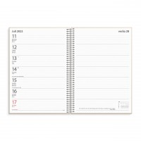 Lärarkalendern Burde A5 (horisontell) med plastfickor & plastflikar