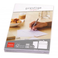 Brevpapper: Elco Prestige Brevportfölj 10 st A6-kort, 10 st C6-kuvert