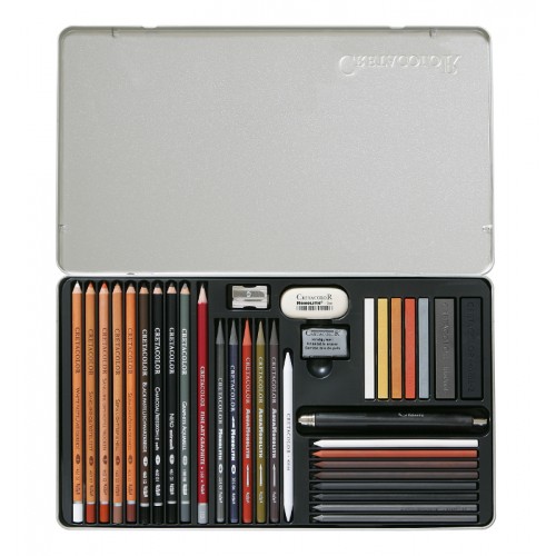 Skisset/Blyertspennset Cretacolor Ultimo Drawing Set