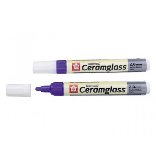 Porslinsmålningspenna Sakura Pen-Touch Ceramglass M 2,0 Lila Porslinsmålningspenna Sakura Pen-Touch Ceramglass M 2,0 Lila