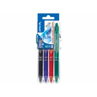 Kulpenna Pilot Frixion Clicker 07 BLRT-FR7, Set2Go 4 färger