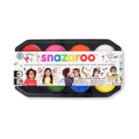Ansiktsfärg Snazaroo Face Paint 18ml palette, 8 färger/fp