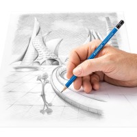 Pennset: Blyertspennor Staedtler Mars Lumograph 12B-10H, 24 pennor/fp