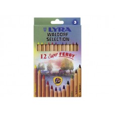 Färgpenna Lyra Super Ferby, Waldorf selection, 12 färger/fp, olackad penna