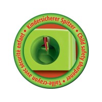 Pennvässare/Säkerhetspennvässare till färgpenna Stabilo Woody 3-in-1 Röd/Grön 1/fp