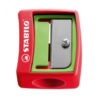 Pennvässare / Säkerhetspennvässare till färgpenna Stabilo Woody 3-in-1 Röd/Grön 1/fp