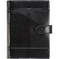 Burde Stor Veckokalender svart konstläder med slejf