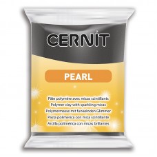 Cernit Pearl modellera 56 gram, Svart/Black (100)
